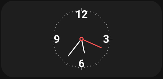 An Analog clock card
